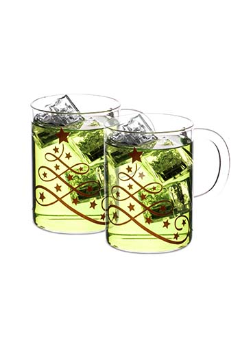 Brewlab Glass Mug Christmas Printed